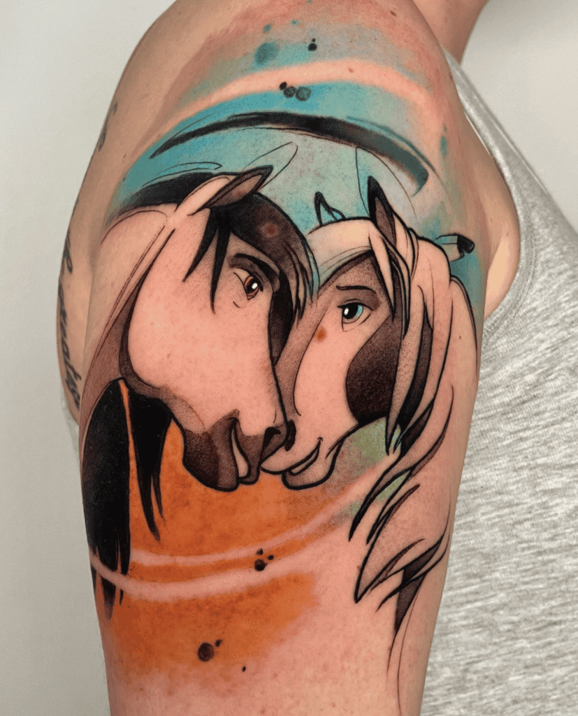 Spirit Love Horse Tattoo