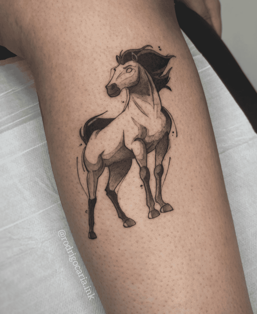 Spirit Proud Horse Tattoo