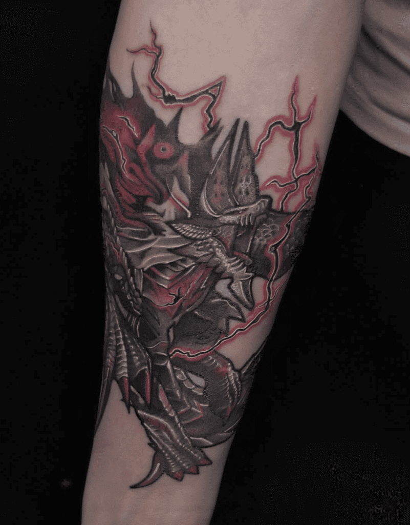 Stygian Zinogre Attack Monster Hunter Tattoo