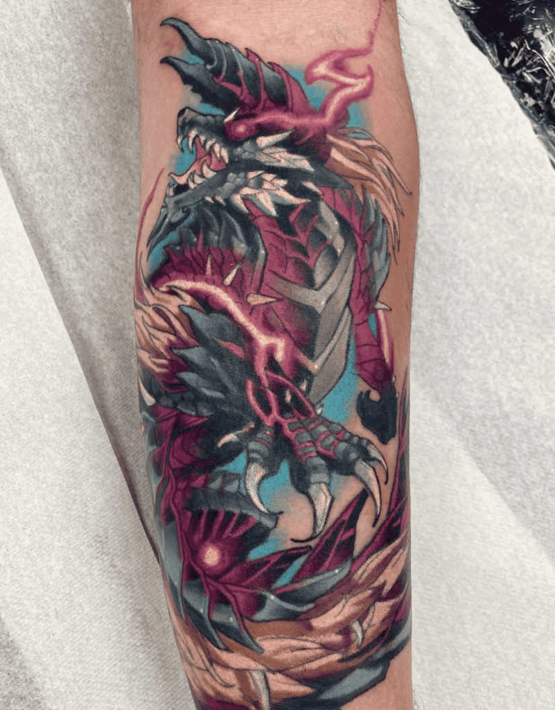 Stygian Zinogre Hunt Monster Hunter Tattoo