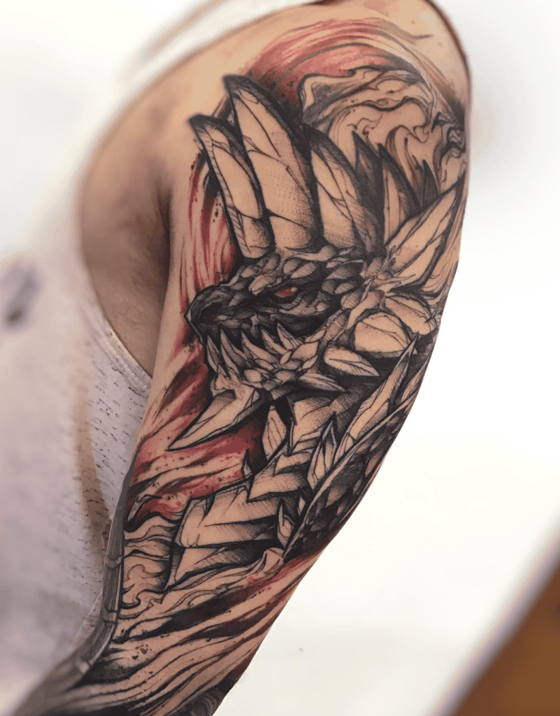 Stygian Zinogre Monster Hunter Tattoo