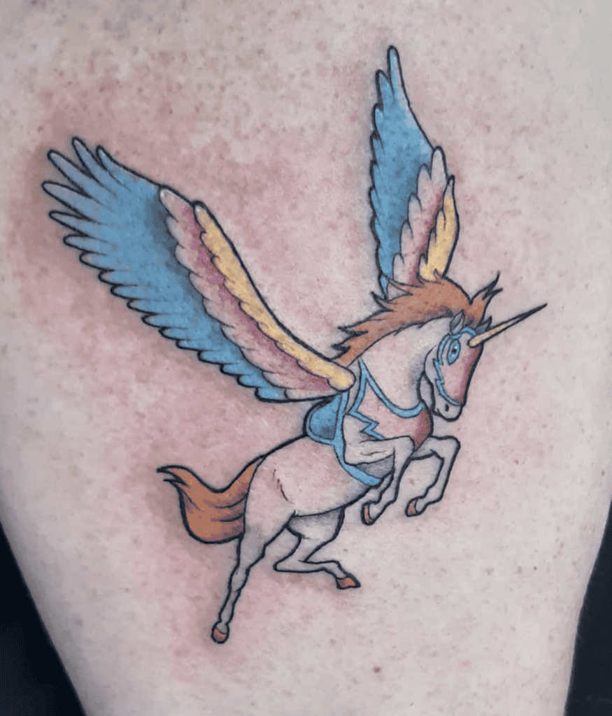 Swiftwind Fly Horse Tattoo