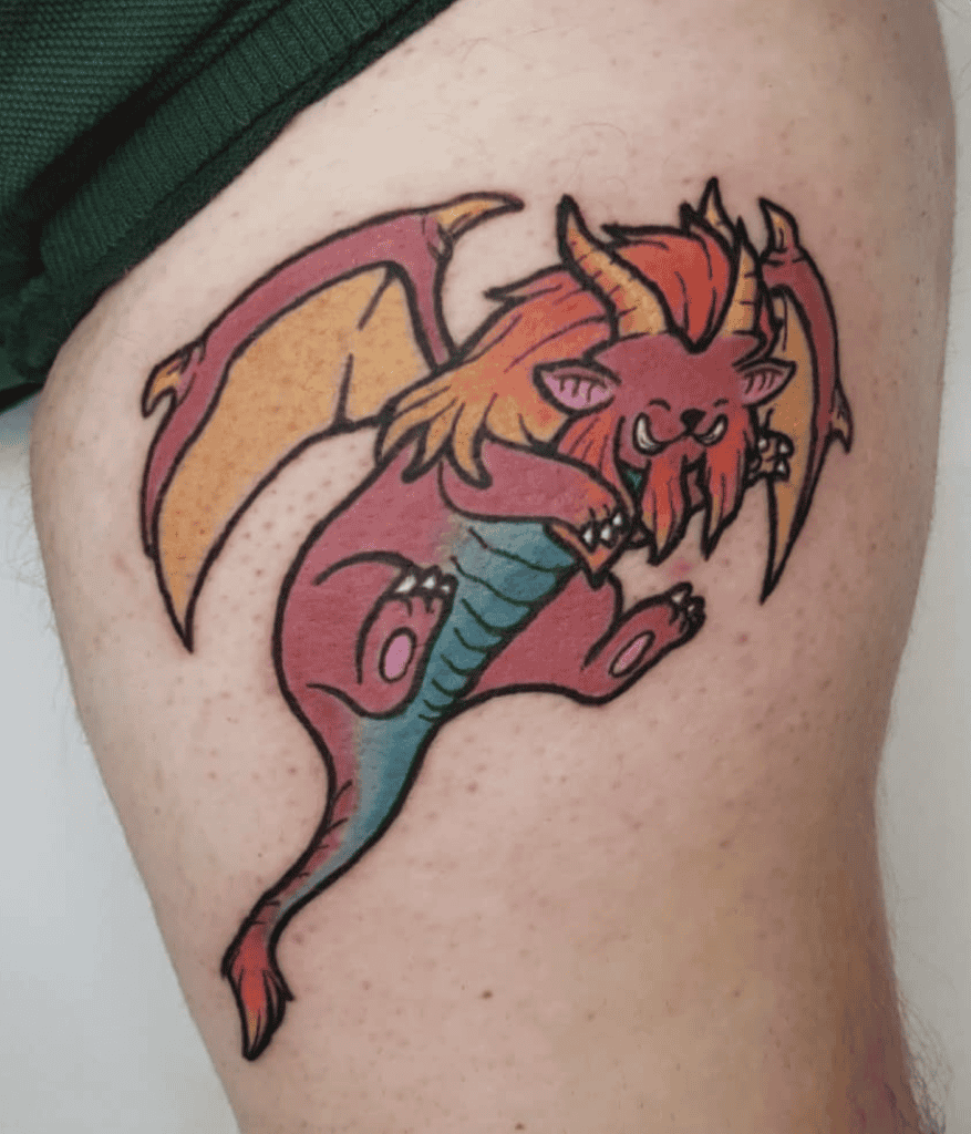 Teostra Cute Monster Hunter Tattoo