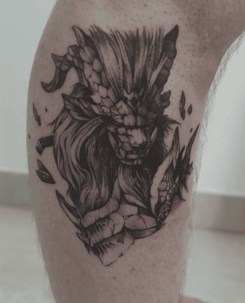 Teostra Monster Hunter Tattoo