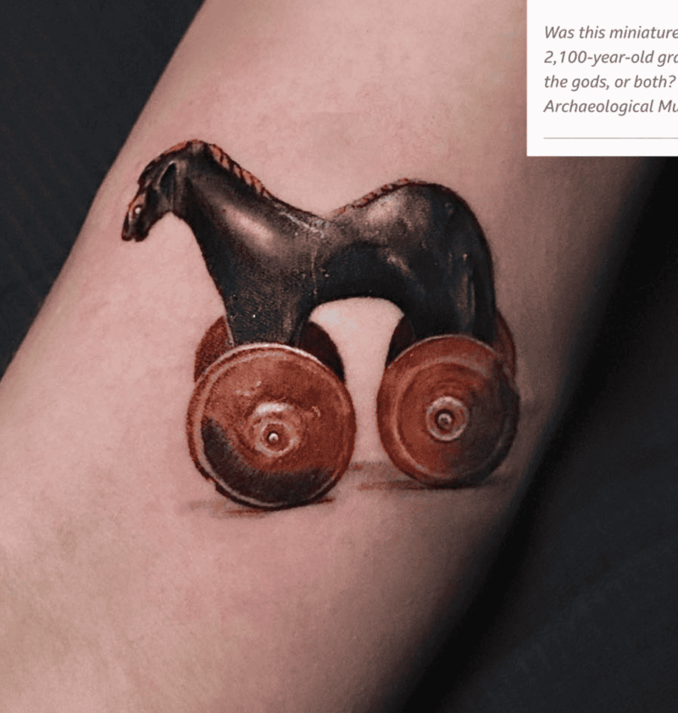 The Trojan Horse Toy Tattoo