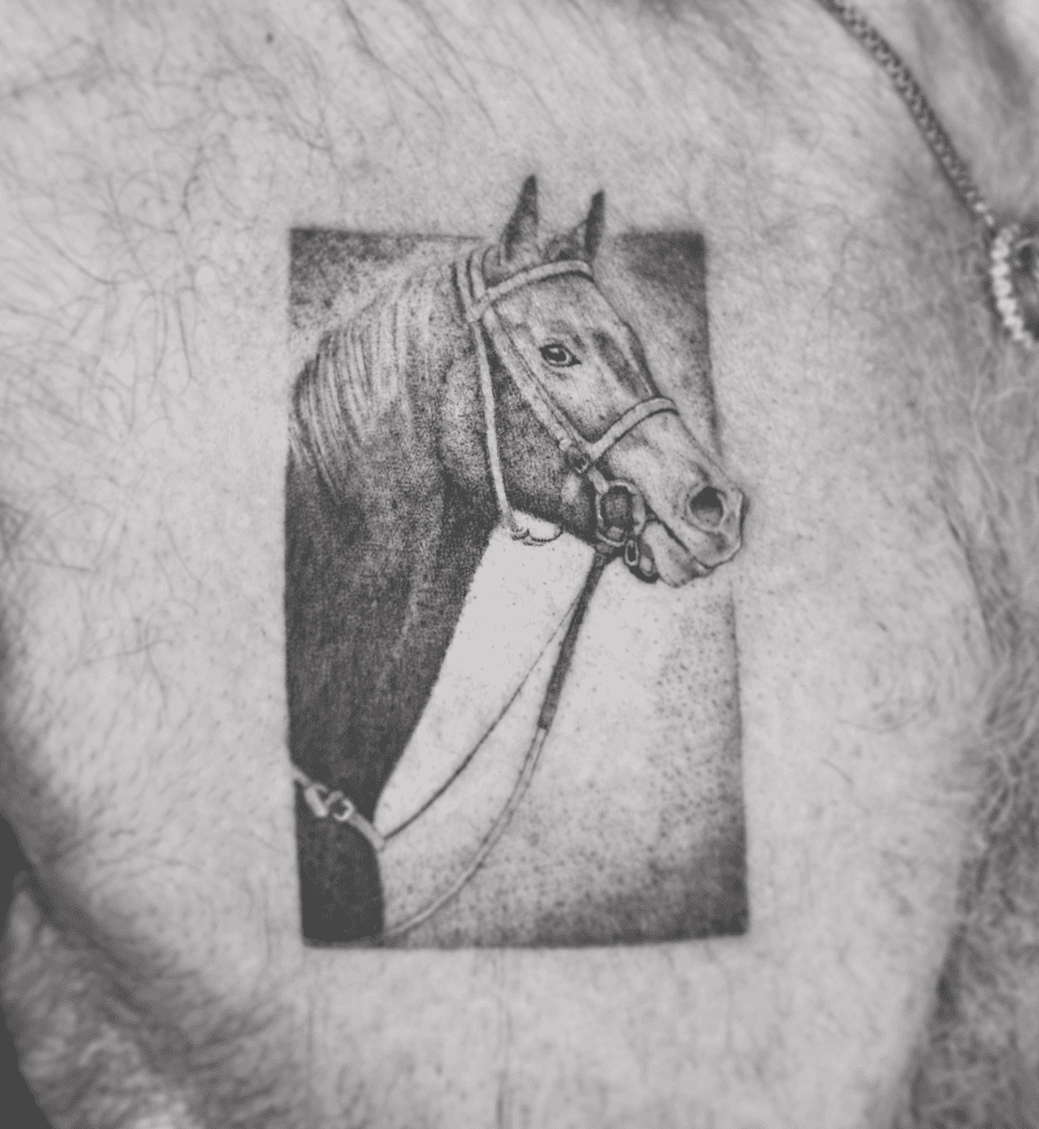 Thoroughbred Frame Horse Tattoo