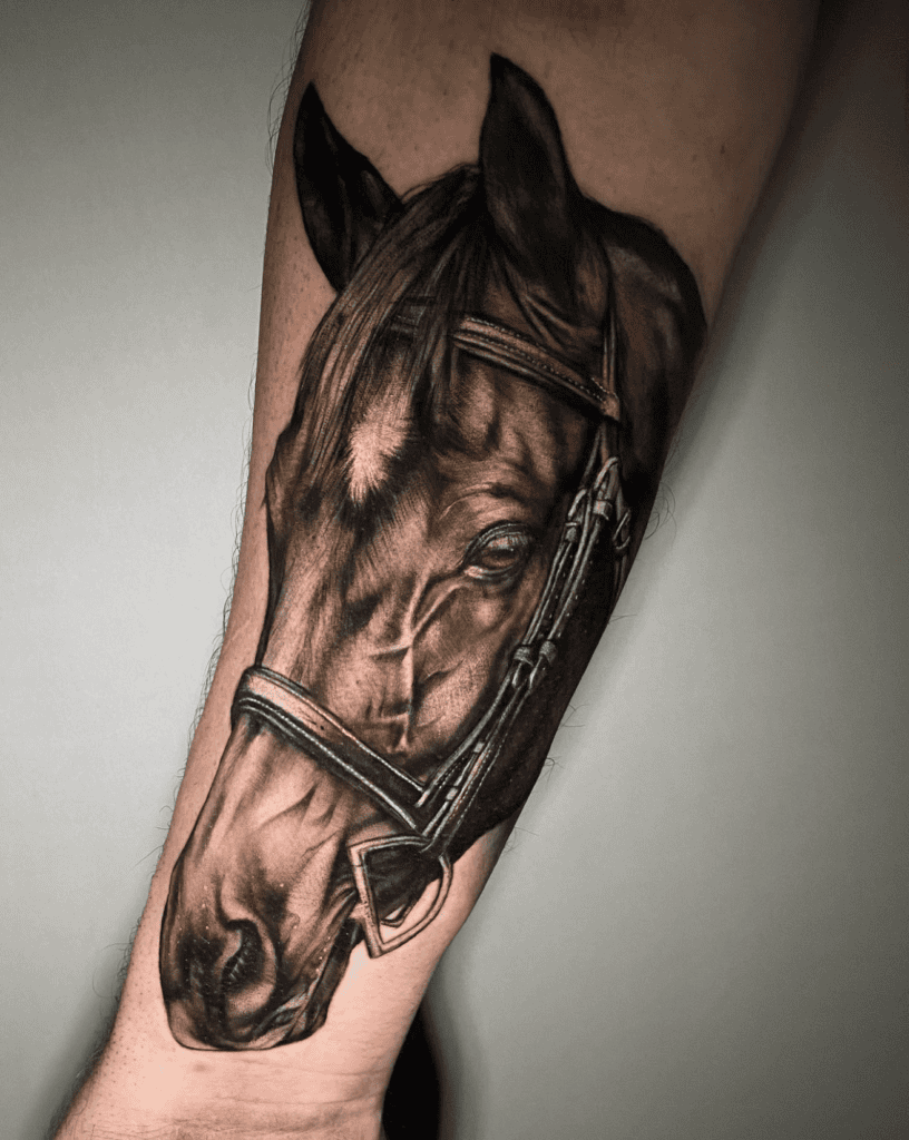 Thoroughbred Horse Tattoo