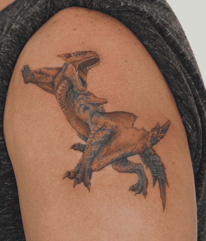 Tigrex Crawl Monster Hunter Tattoo