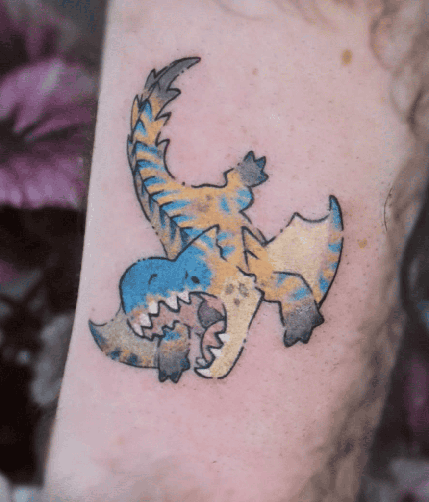 Tigrex Cute Monster Hunter Tattoo