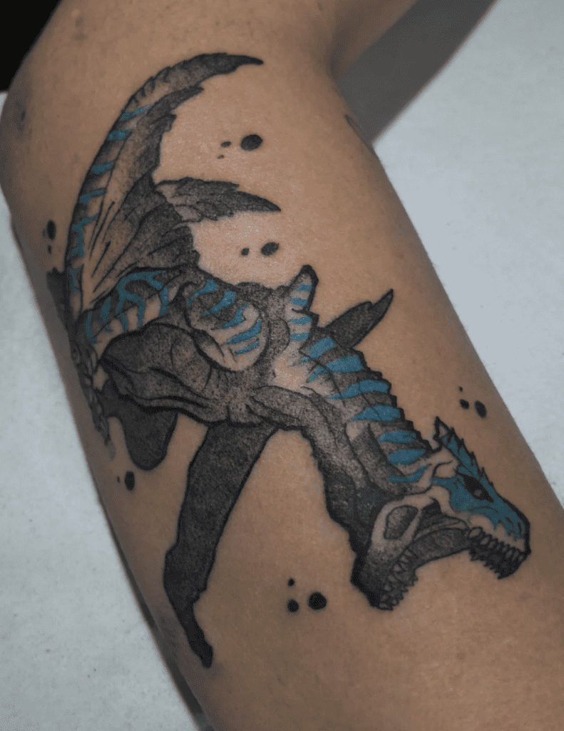 Tigrex Scream Monster Hunter Tattoo