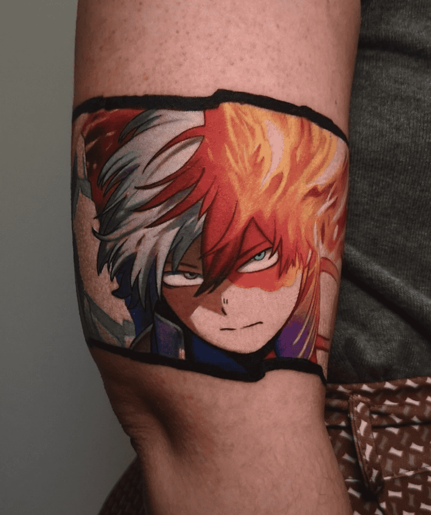 Todoroki Shoto Flame My Hero Academia Tattoo