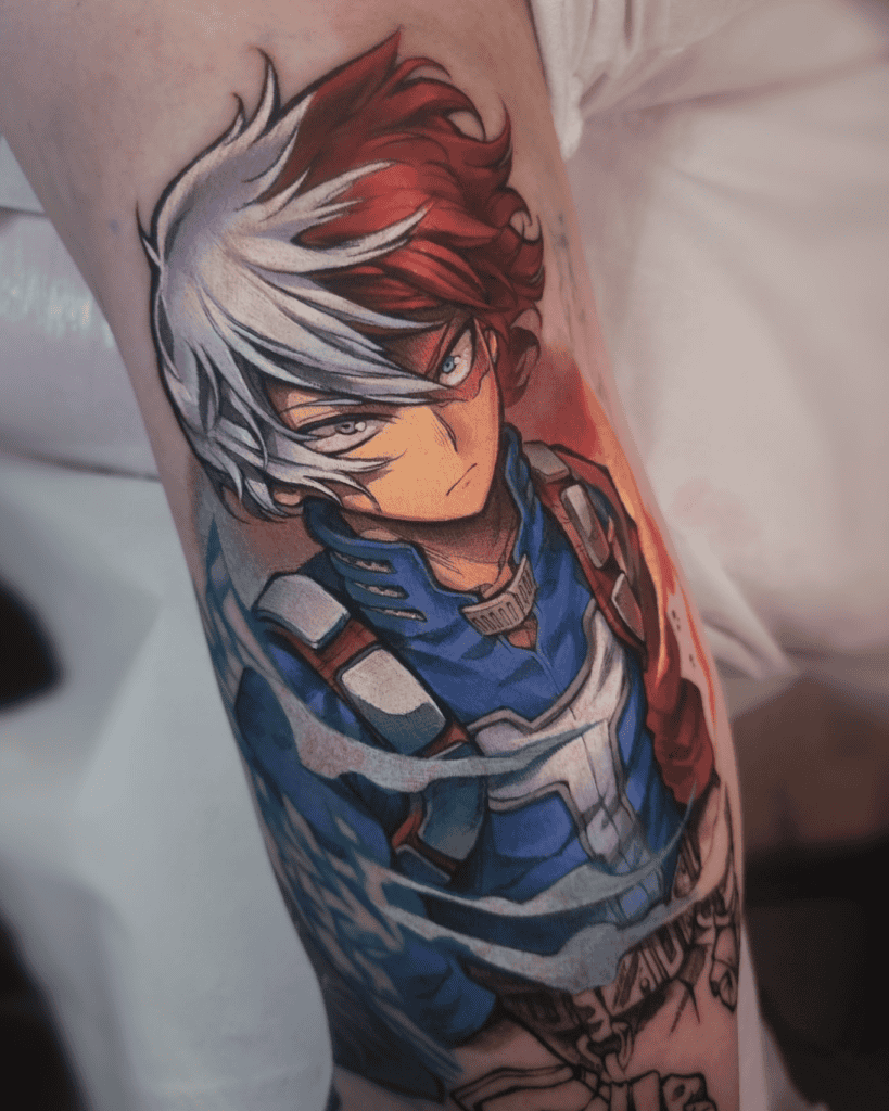 Todoroki Shoto Ice My Hero Academia Tattoo