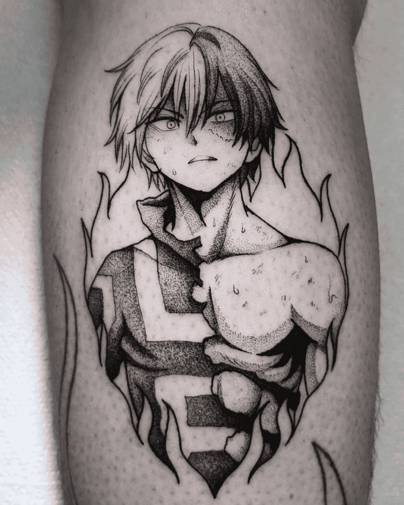 Todoroki Torn Shoto My Hero Academia Tattoo