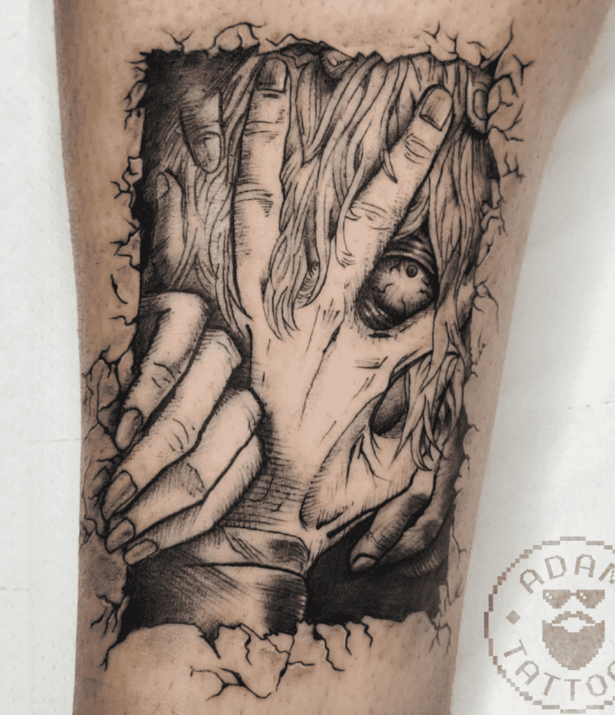 Tomura Shigaraki Crack My Hero Academia Tattoo
