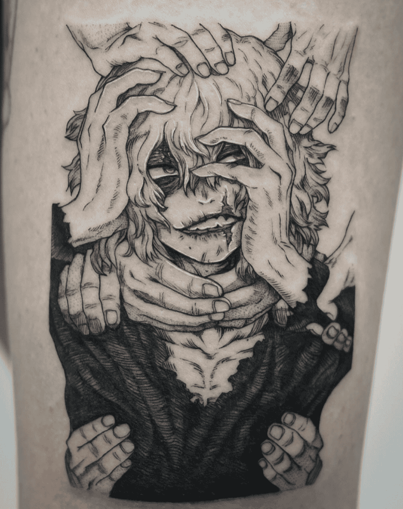 Tomura Shigaraki Smile My Hero Academia Tattoo