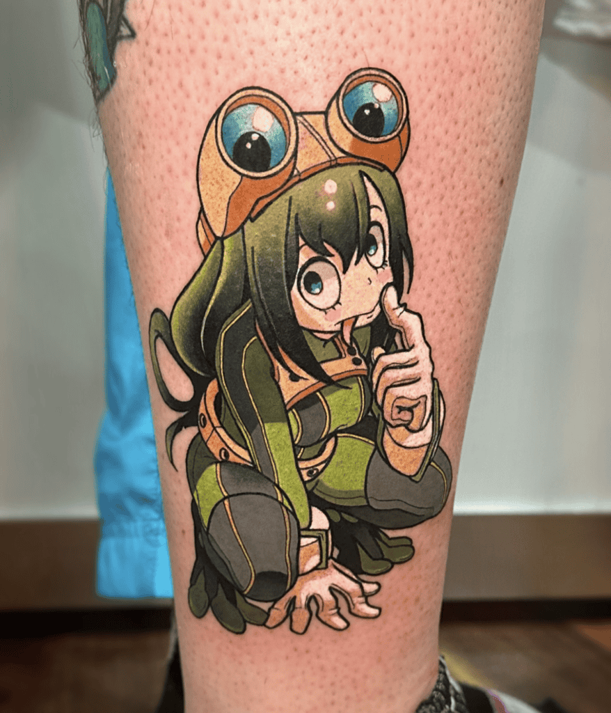 Tsuyu Asui Crouch My Hero Academia Tattoo