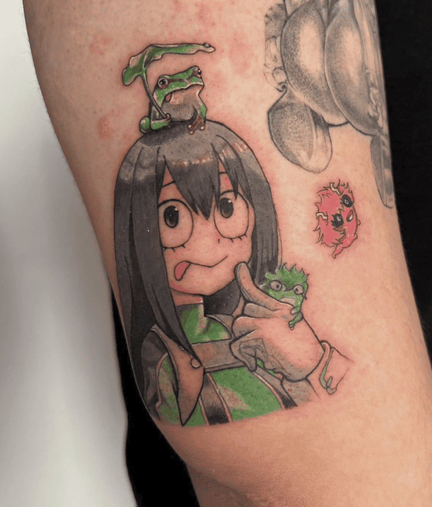Tsuyu Asui Frog My Hero Academia Tattoo