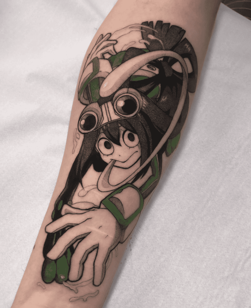 Tsuyu Asui Jump My Hero Academia Tattoo