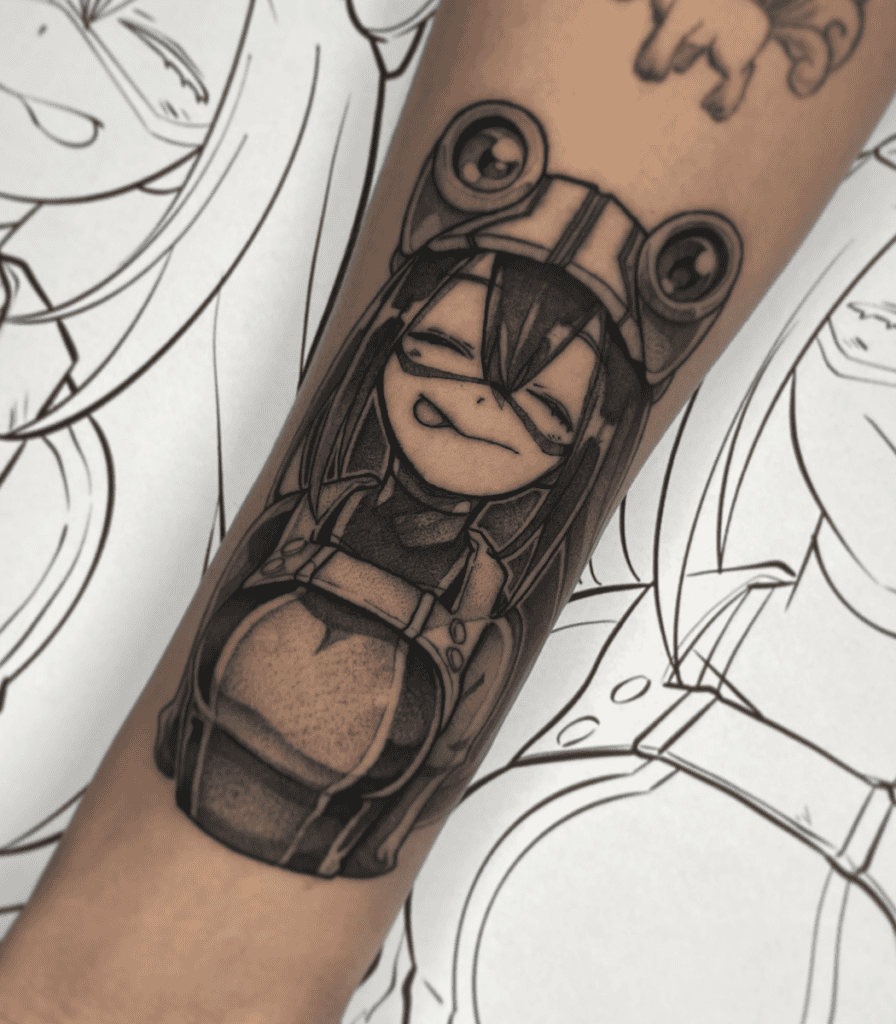 Tsuyu Asui Smile My Hero Academia Tattoo