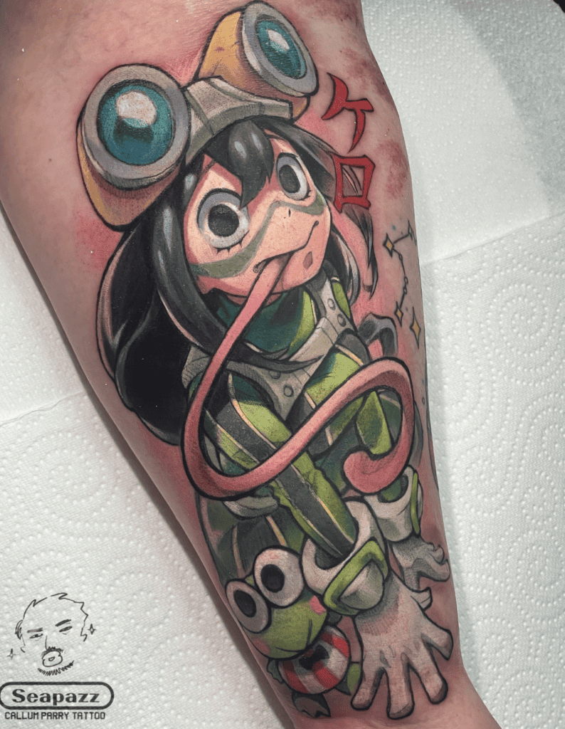 Tsuyu Asui Tounge My Hero Academia Tattoo