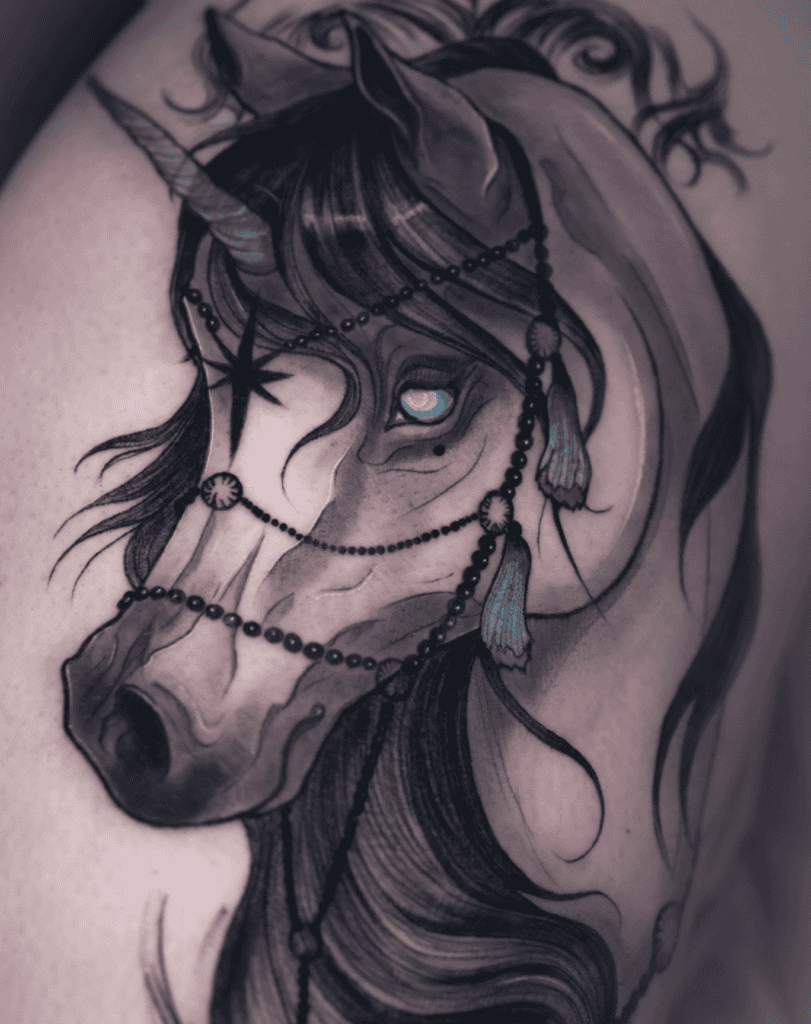 Unicorn Horse Tattoo
