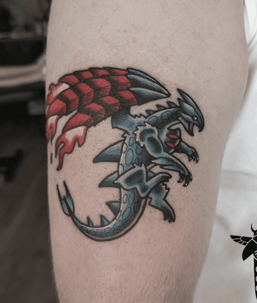 Valstrax Fly Monster Hunter Tattoo