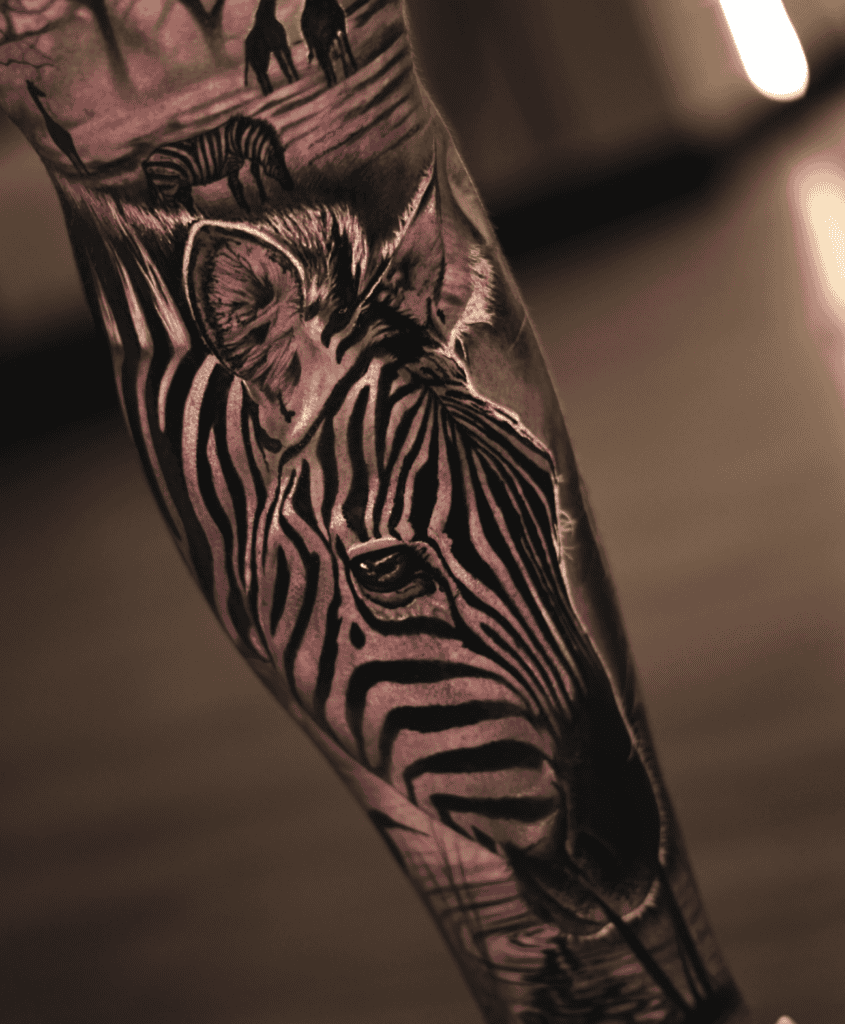 Zebra African Tattoo