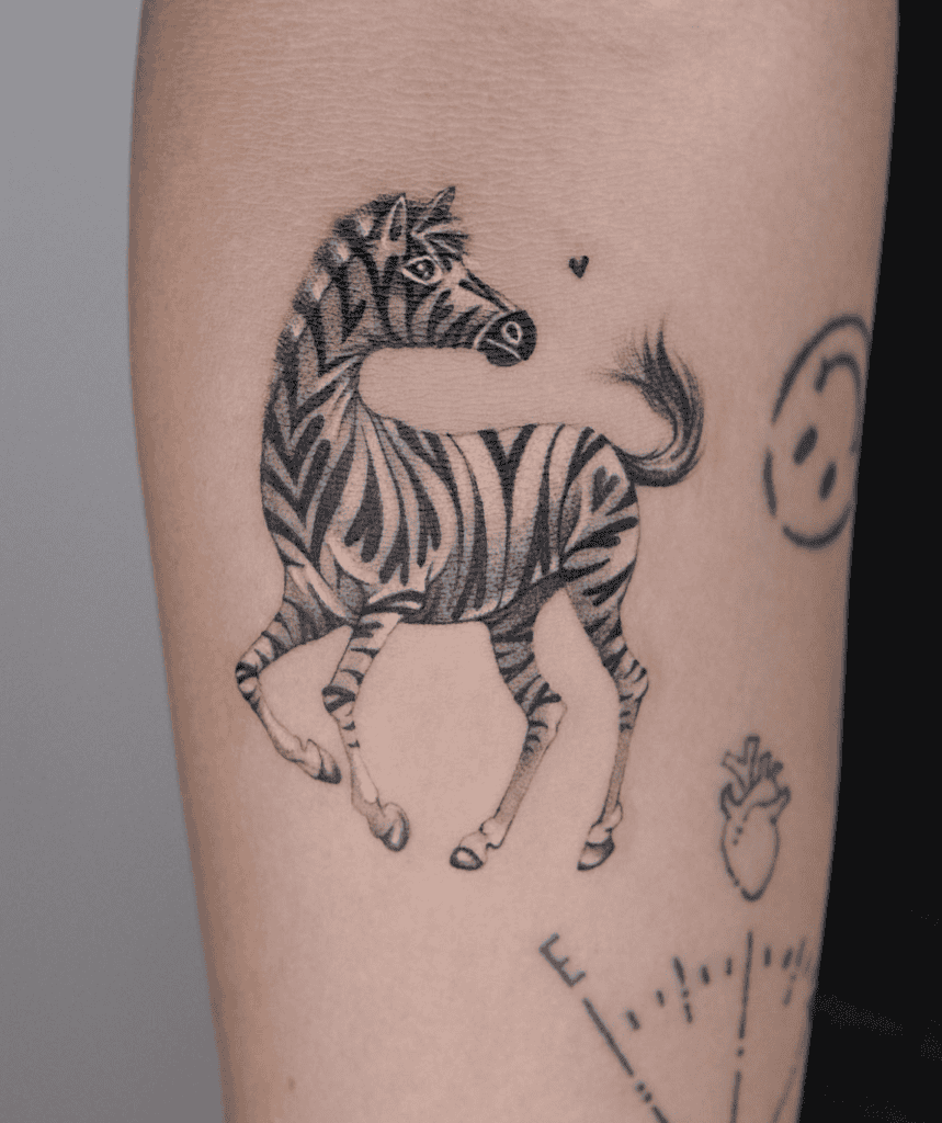 Zebra Cute Tattoo