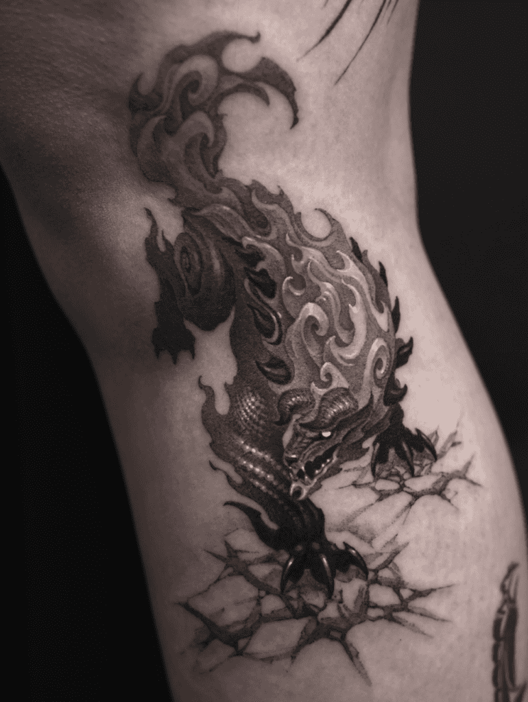 Zinogre Crack Monster Hunter Tattoo