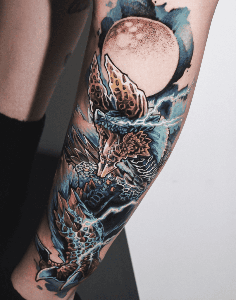 Zinogre Monster Hunter Tattoo